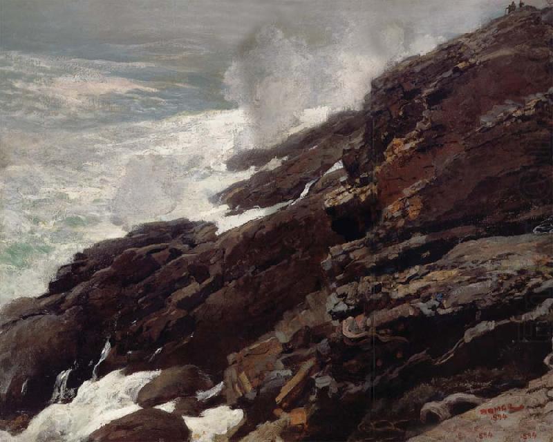 High Cliff,Coast of Maine, Winslow Homer